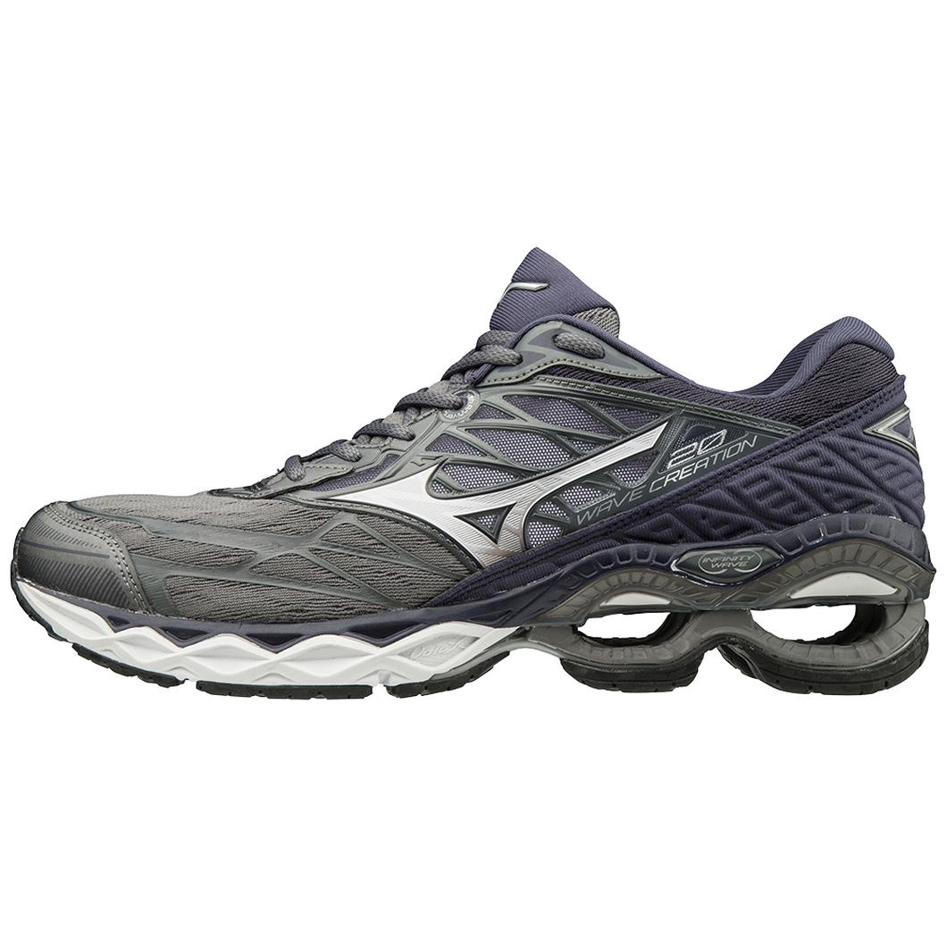 Giày Mizuno Wave Creation 20 Running Nam Xám Tím