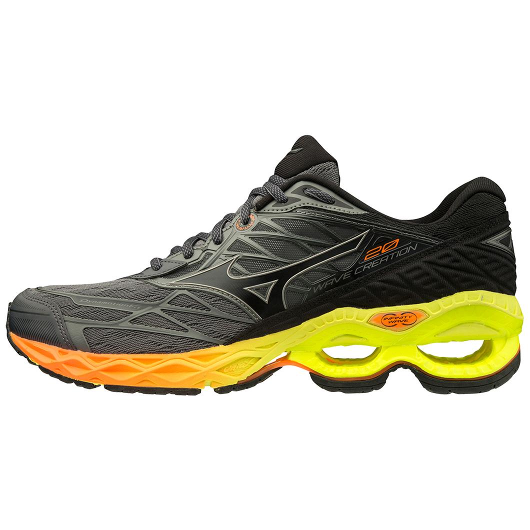 Giày Mizuno Wave Creation 20 Running Nam Đen Vàng