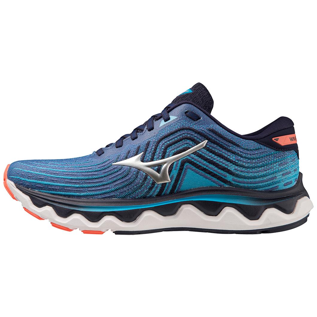 Giày Mizuno Wave Horizon 6 Running Nam Xanh Cam