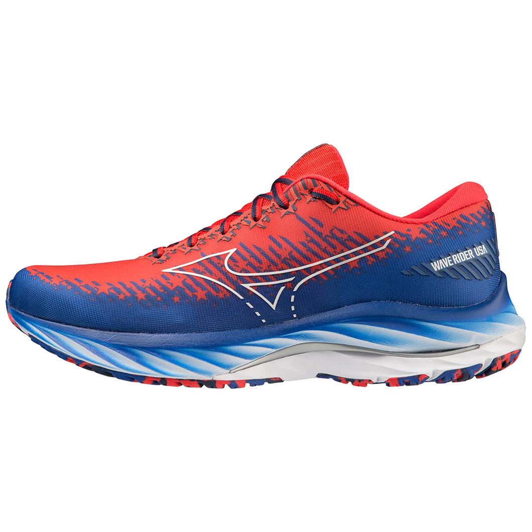 Giày Mizuno Wave Rider USA Running Nam Đỏ Xanh