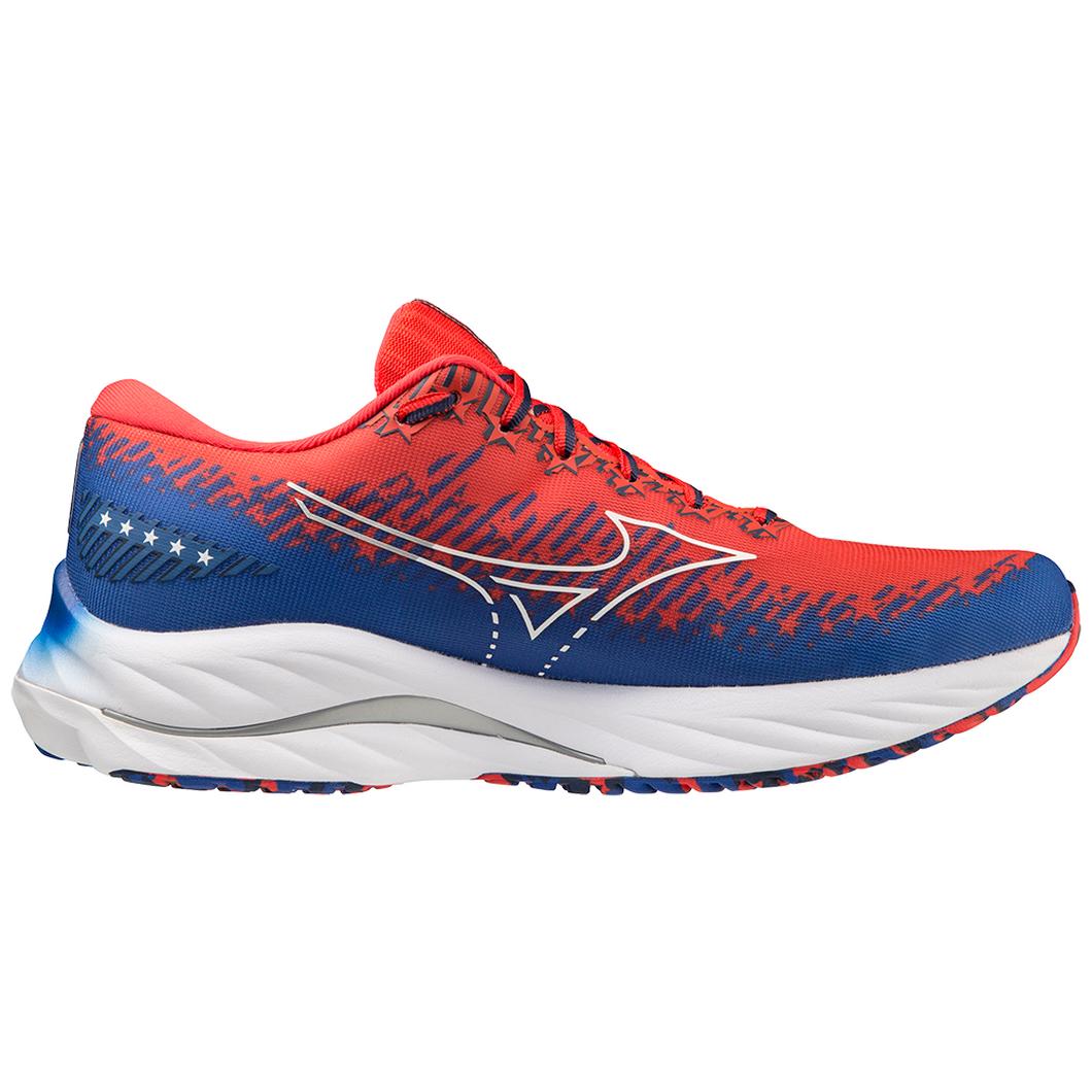 Giày Mizuno Wave Rider USA Running Nam Đỏ Xanh