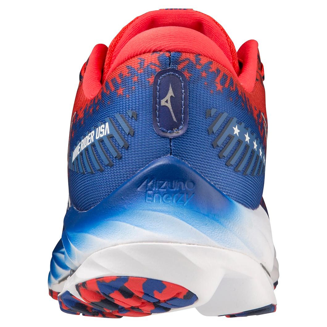 Giày Mizuno Wave Rider USA Running Nam Đỏ Xanh