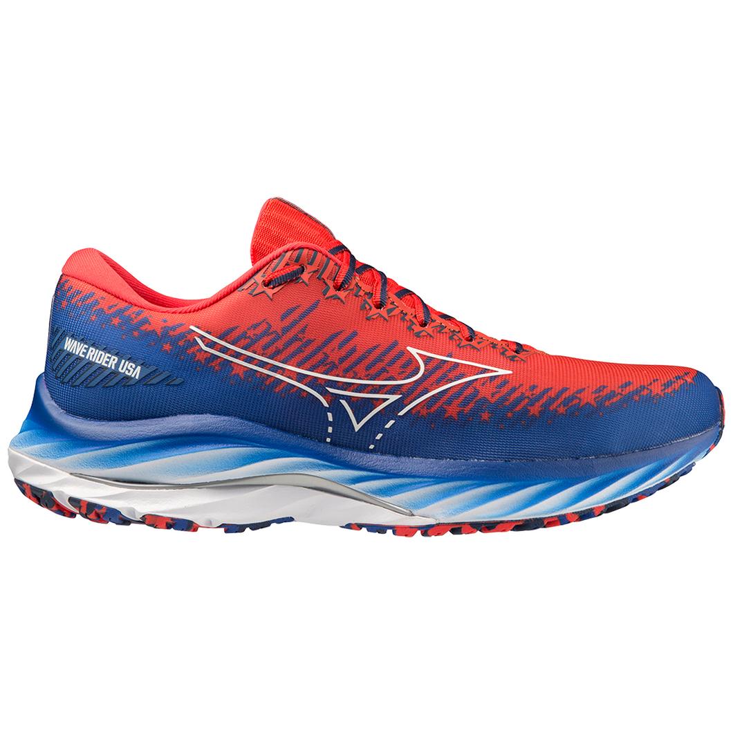 Giày Mizuno Wave Rider USA Running Nam Đỏ Xanh