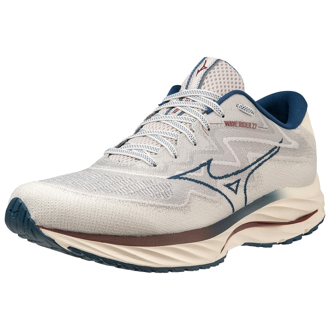 Giày Mizuno Wave Rider 27 SSW Running Nam Xám Xanh