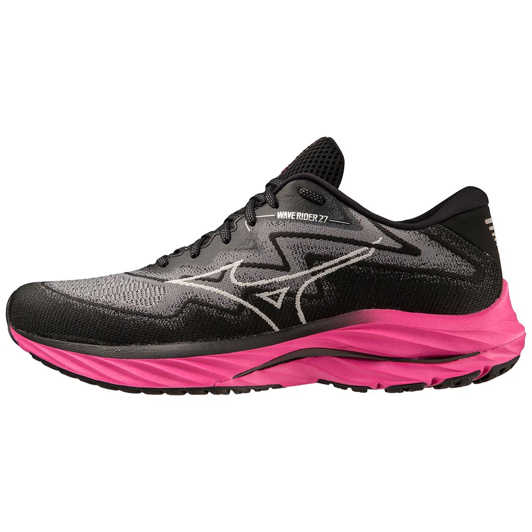 Giày Mizuno Project Zero Wave Rider 27 Running Nam Đen Hồng