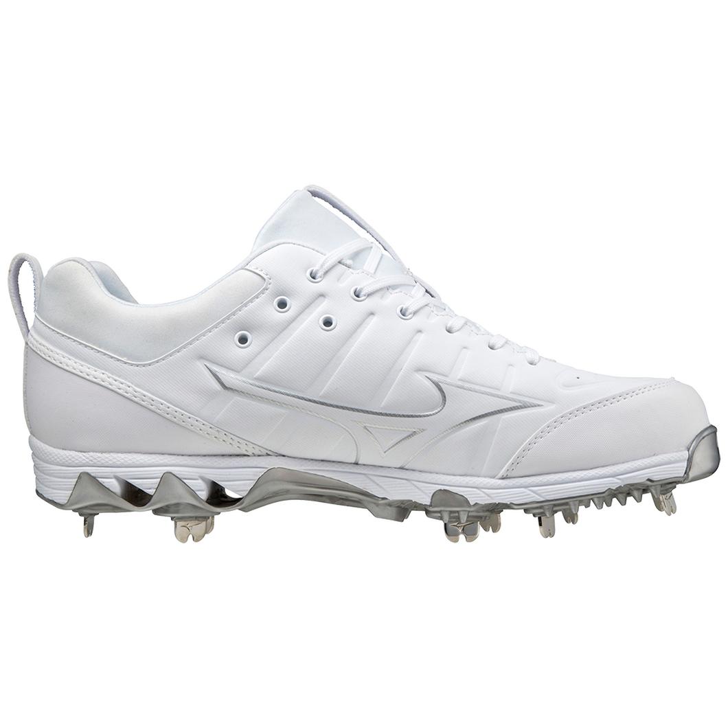 Giày Mizuno 9-Spike® Ambition 2 Low Metal Baseball Cleat Nam Trắng