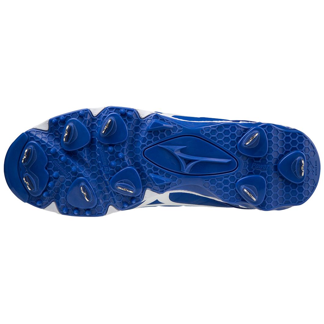 Giày Mizuno 9-Spike® Ambition 2 Low Metal Baseball Cleat Nam Xanh Trắng