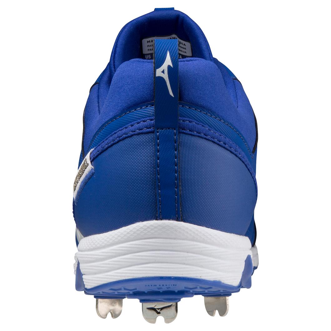 Giày Mizuno 9-Spike® Ambition 2 Low Metal Baseball Cleat Nam Xanh Trắng