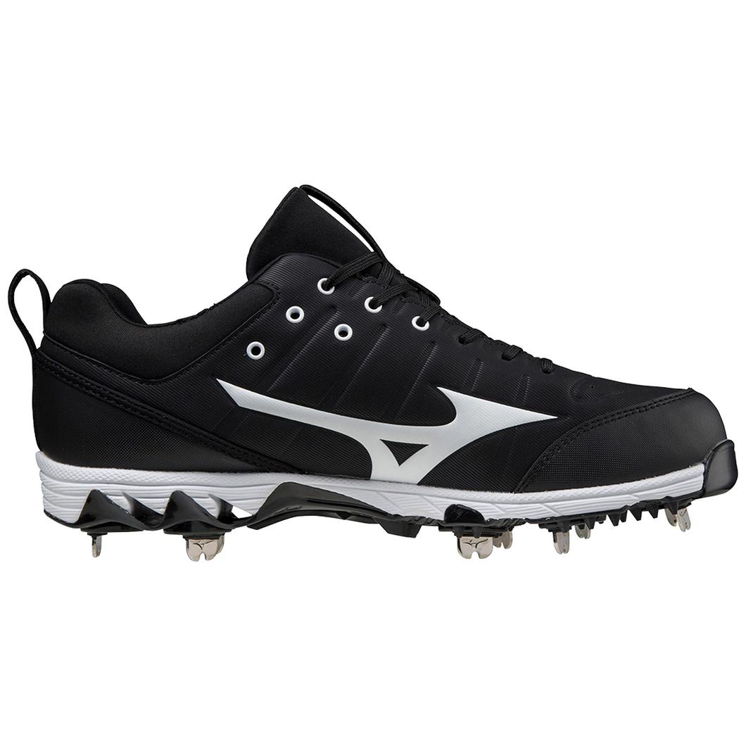 Giày Mizuno 9-Spike® Ambition 2 Low Metal Baseball Cleat Nam Đen Trắng