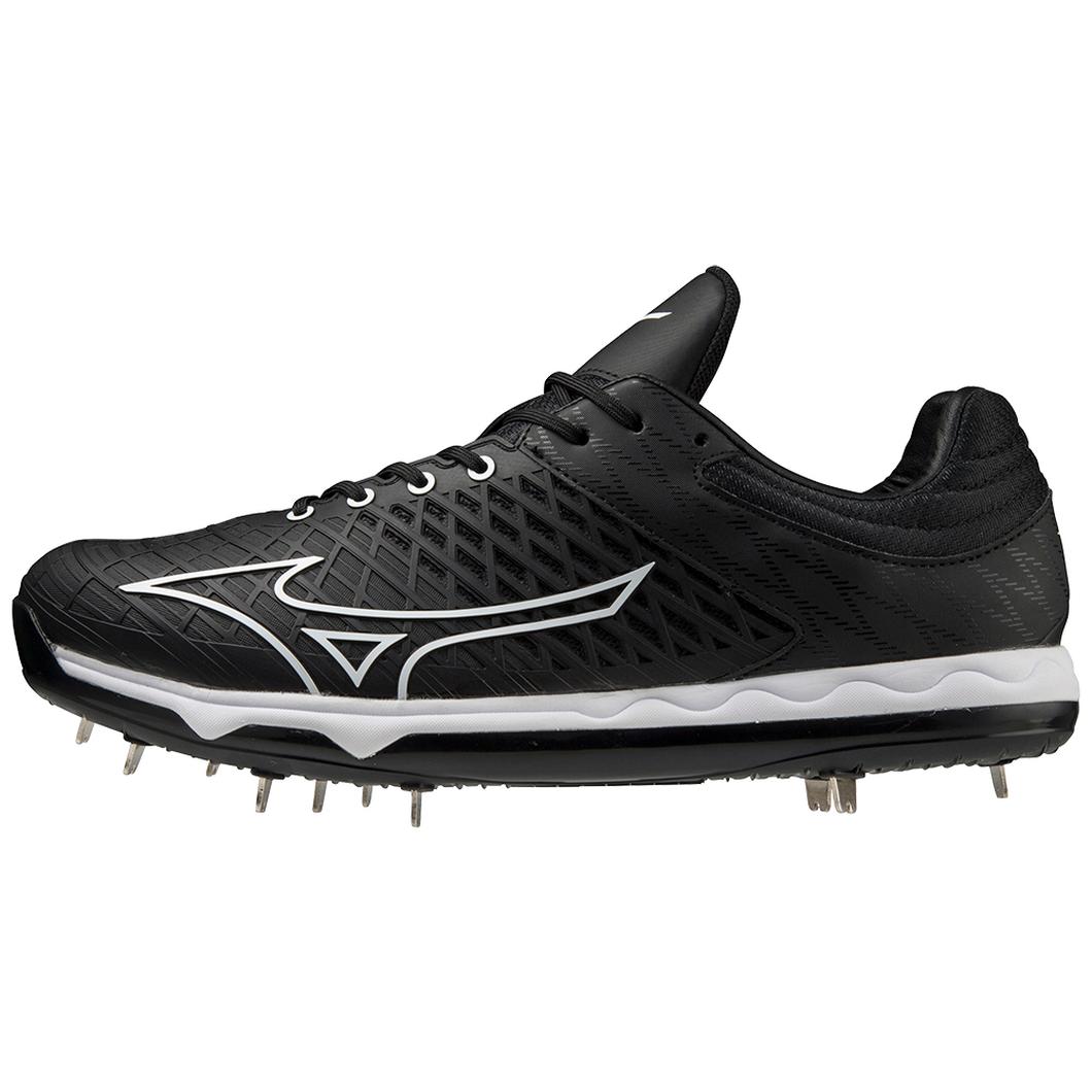 Giày Mizuno SpeedRevo Ace Metal Baseball Pitcher’s Cleat Nam Đen Trắng