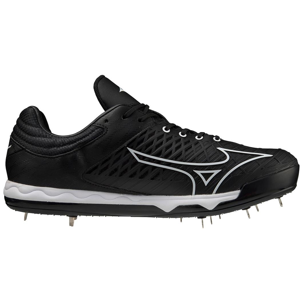 Giày Mizuno SpeedRevo Ace Metal Baseball Pitcher’s Cleat Nam Đen Trắng