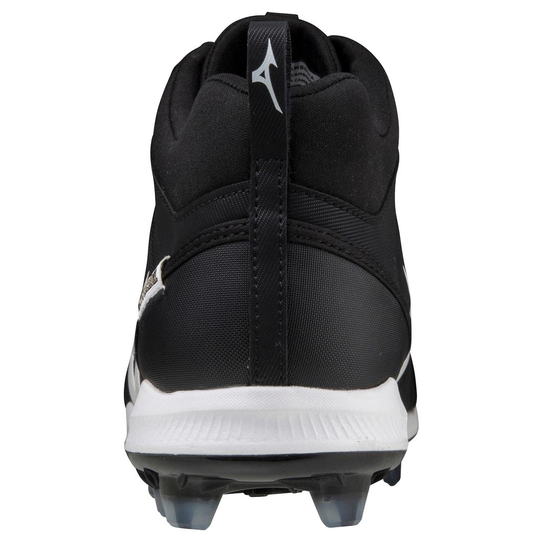 Giày Mizuno Ambition 2 TPU Mid Molded Baseball Cleat Nam Đen Trắng