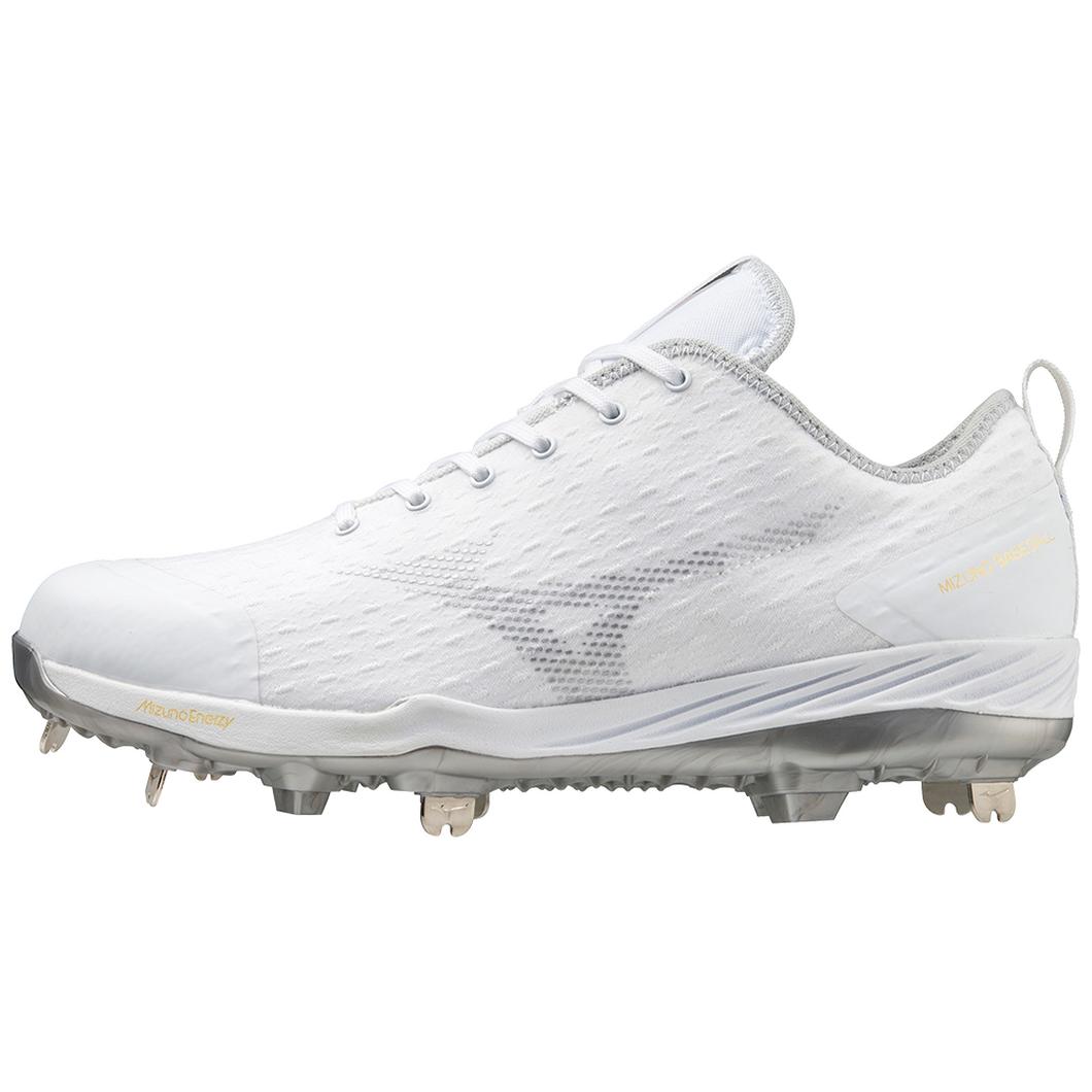 Giày Mizuno 9-Spike® Ambition 3 Low Metal Baseball Cleat Nam Trắng