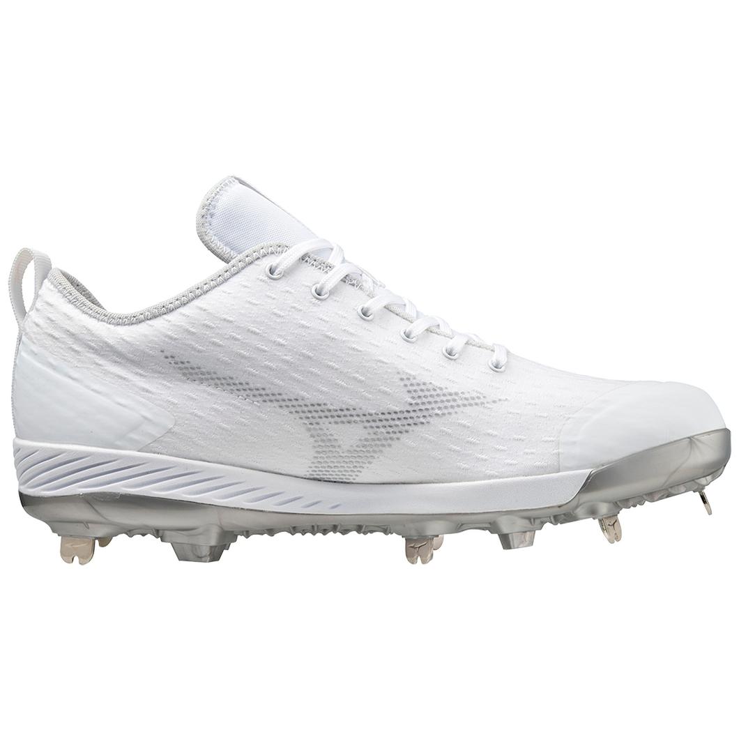 Giày Mizuno Dominant 4 Low Metal Baseball Cleat Nam Trắng