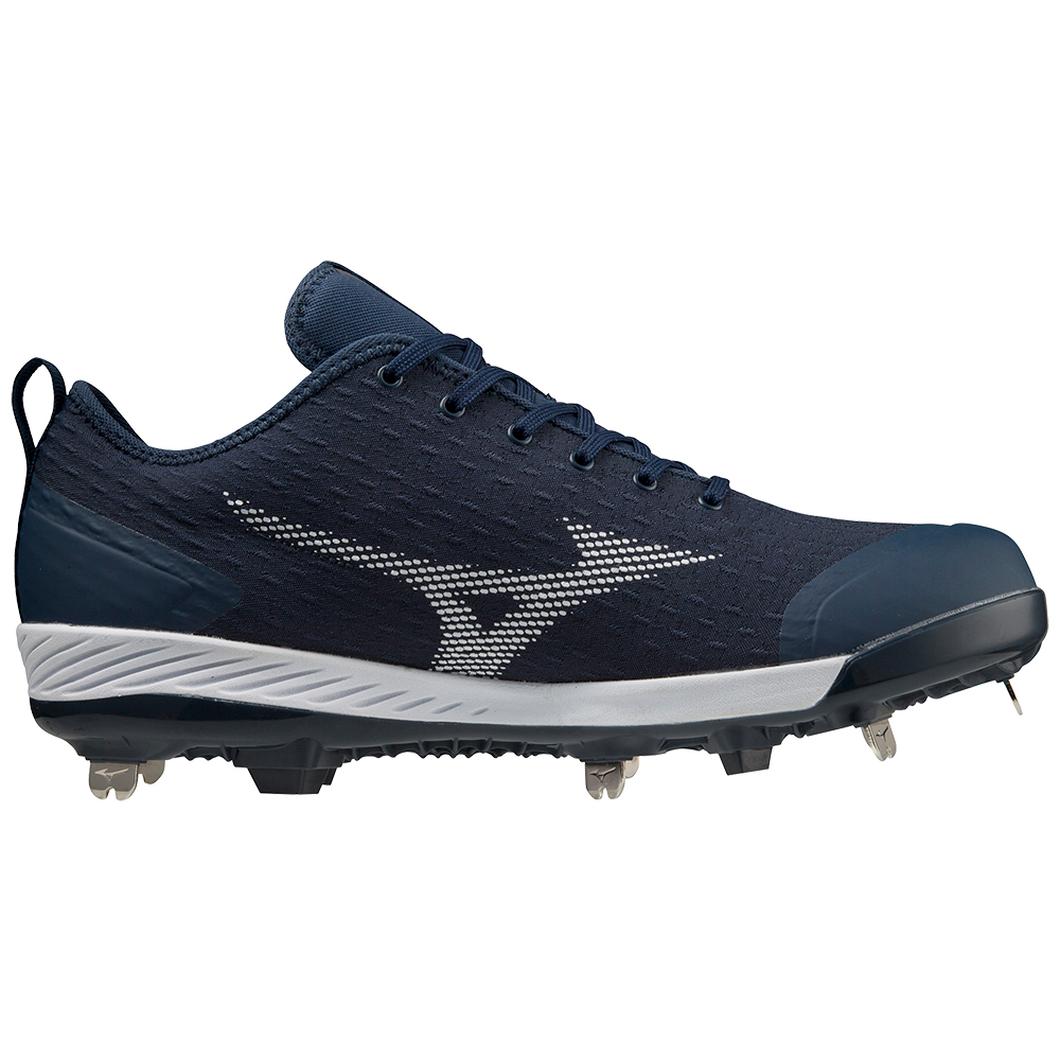 Giày Mizuno Dominant 4 Low Metal Baseball Cleat Xanh Navy Trắng