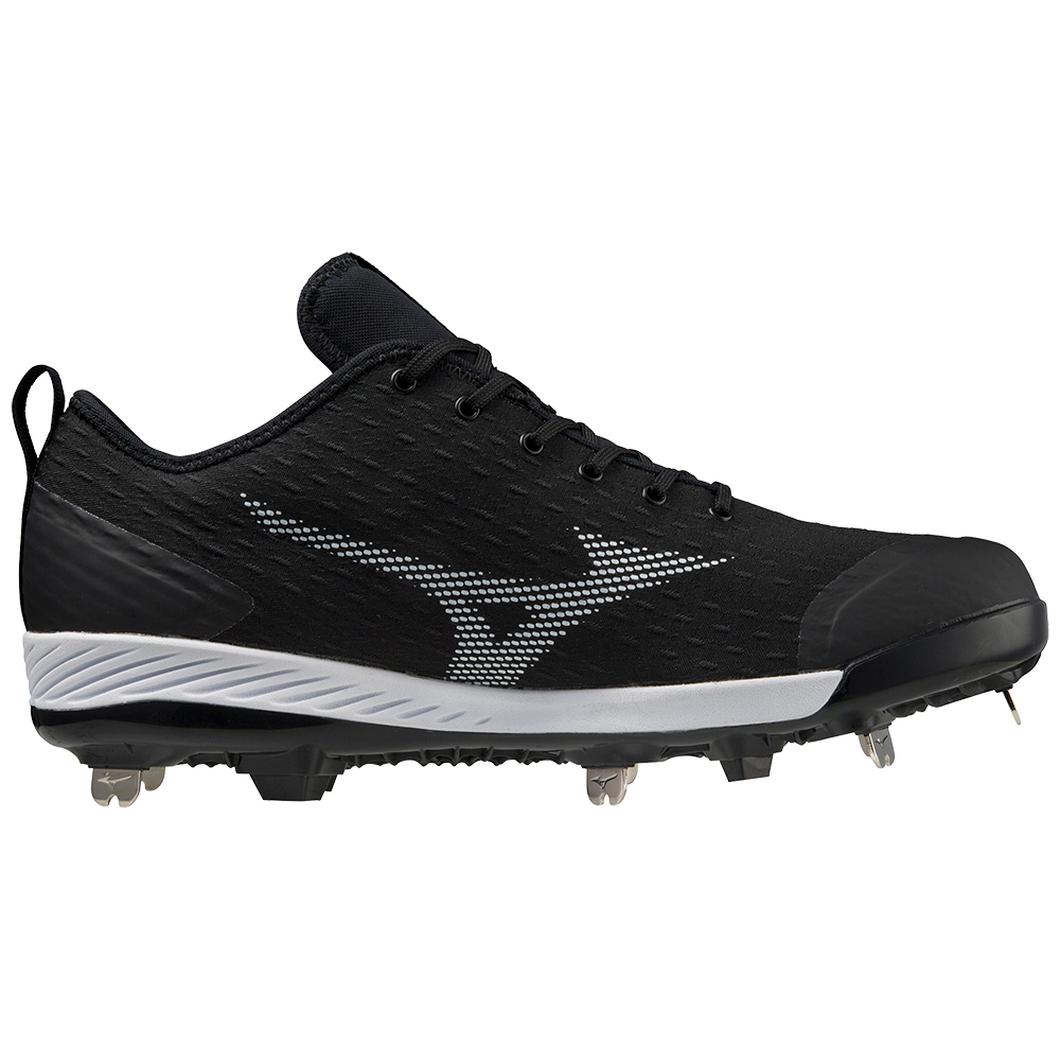 Giày Mizuno Dominant 4 Low Metal Baseball Cleat Nam Đen Trắng