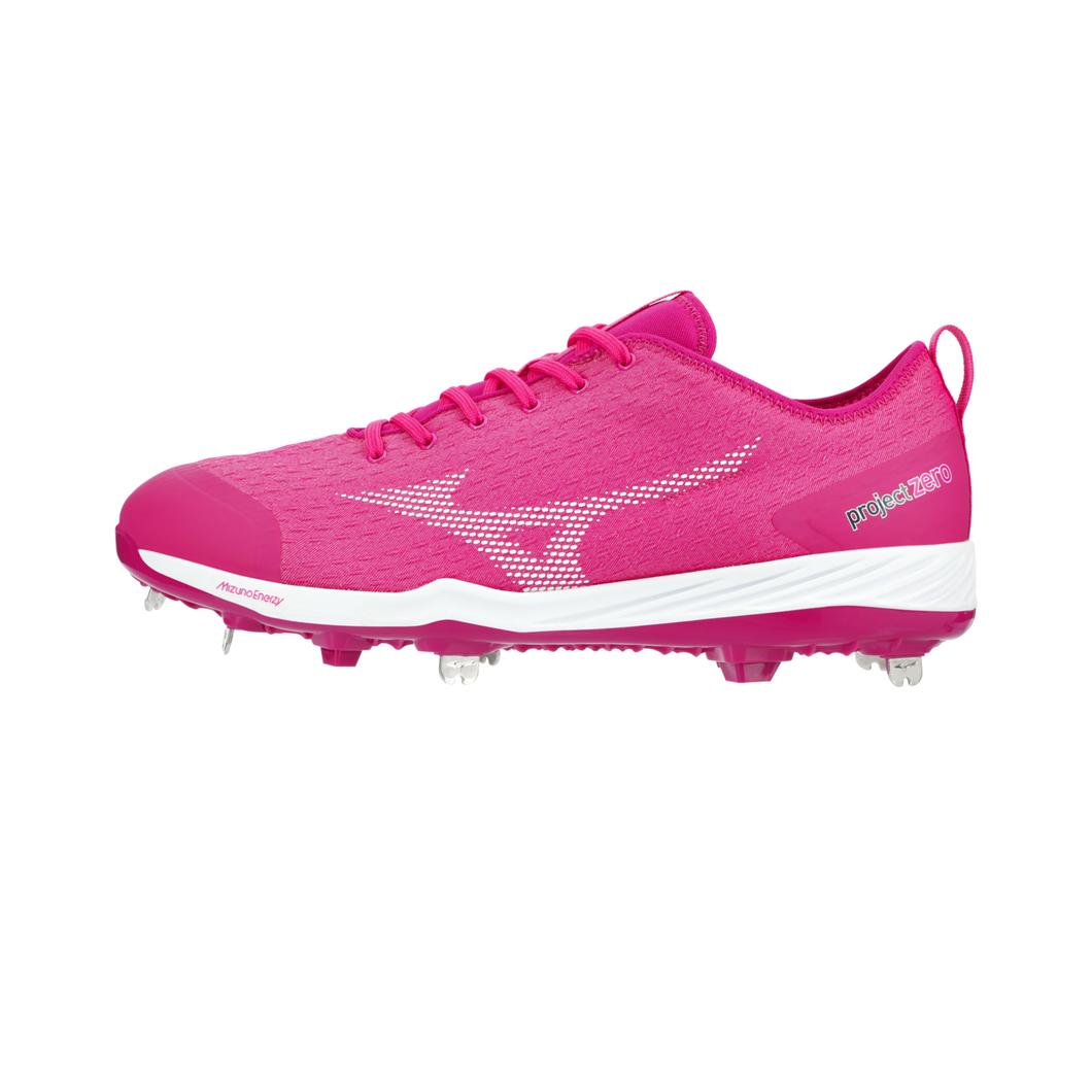 Giày Mizuno Dominant 4 Low Metal Baseball Cleat Nam Hồng