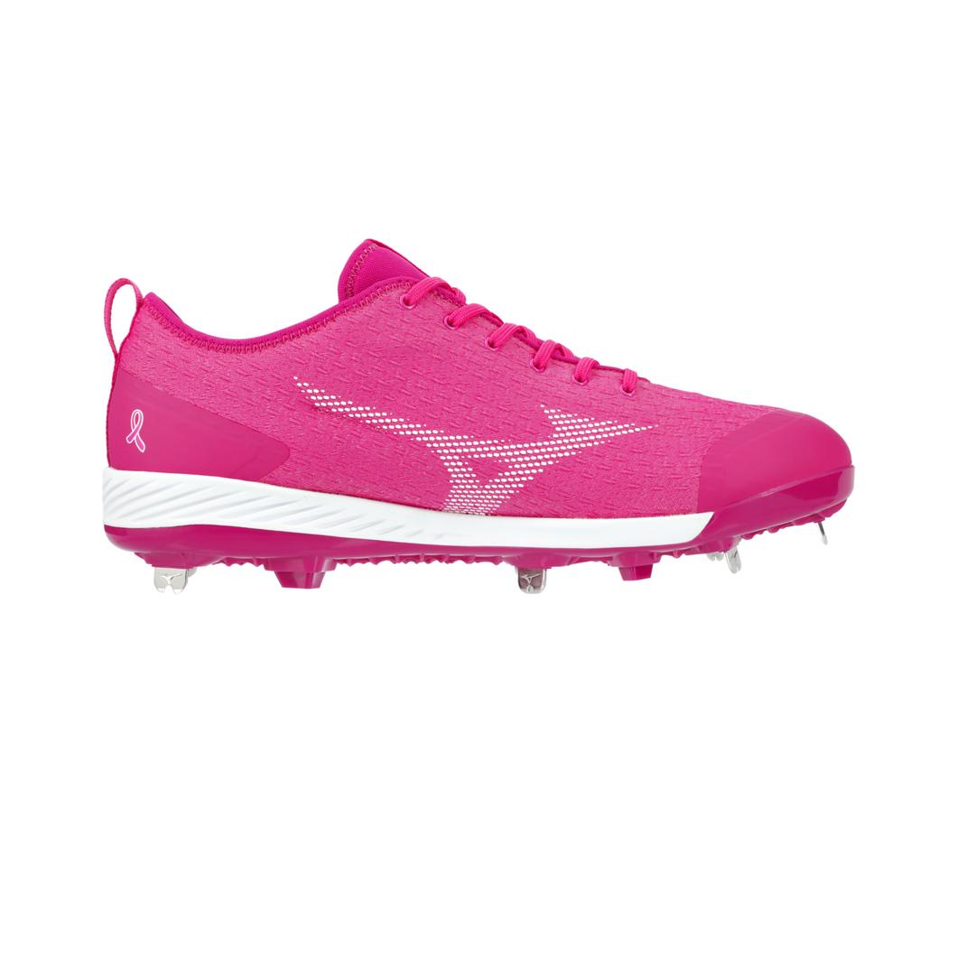 Giày Mizuno Dominant 4 Low Metal Baseball Cleat Nam Hồng