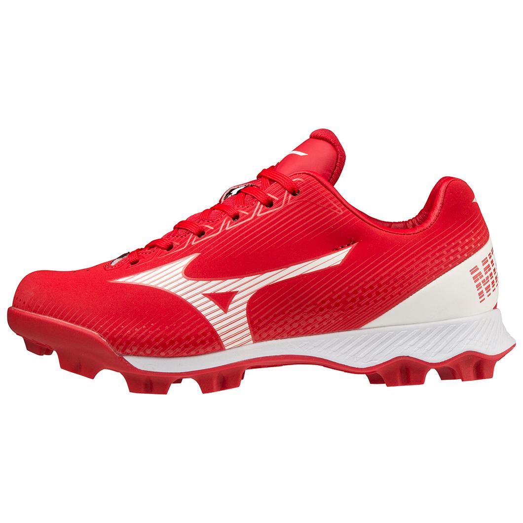 Giày Mizuno Wave Lightrevo TPU Junior Molded Low Baseball Cleat Nam Đỏ Trắng