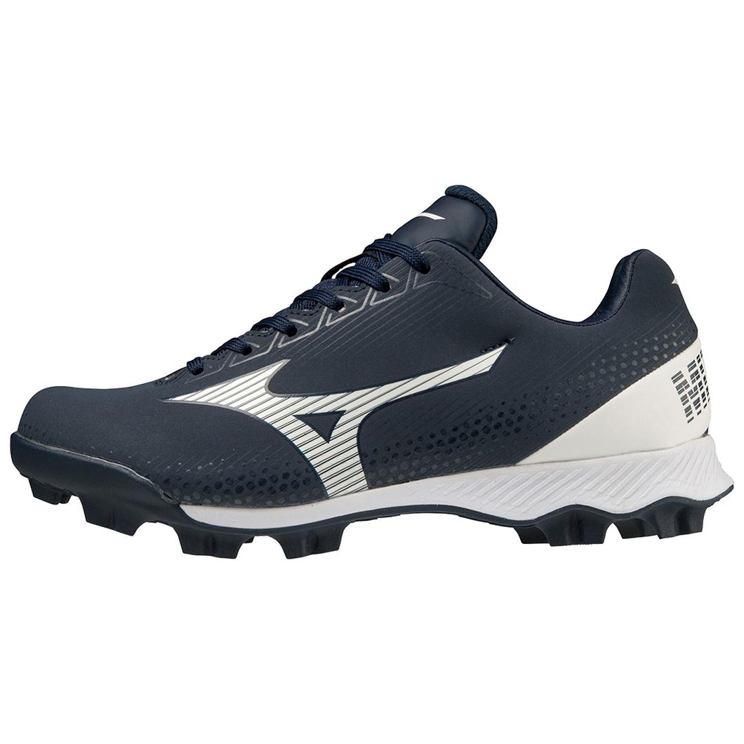 Giày Mizuno Wave Lightrevo TPU Junior Molded Low Baseball Cleat Nam Xanh Navy Trắng