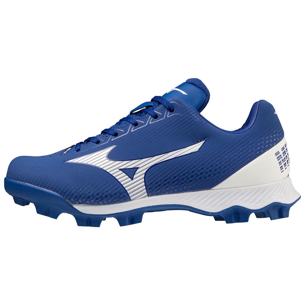 Giày Mizuno Wave Lightrevo TPU Junior Molded Low Baseball Cleat Nam Xanh Trắng