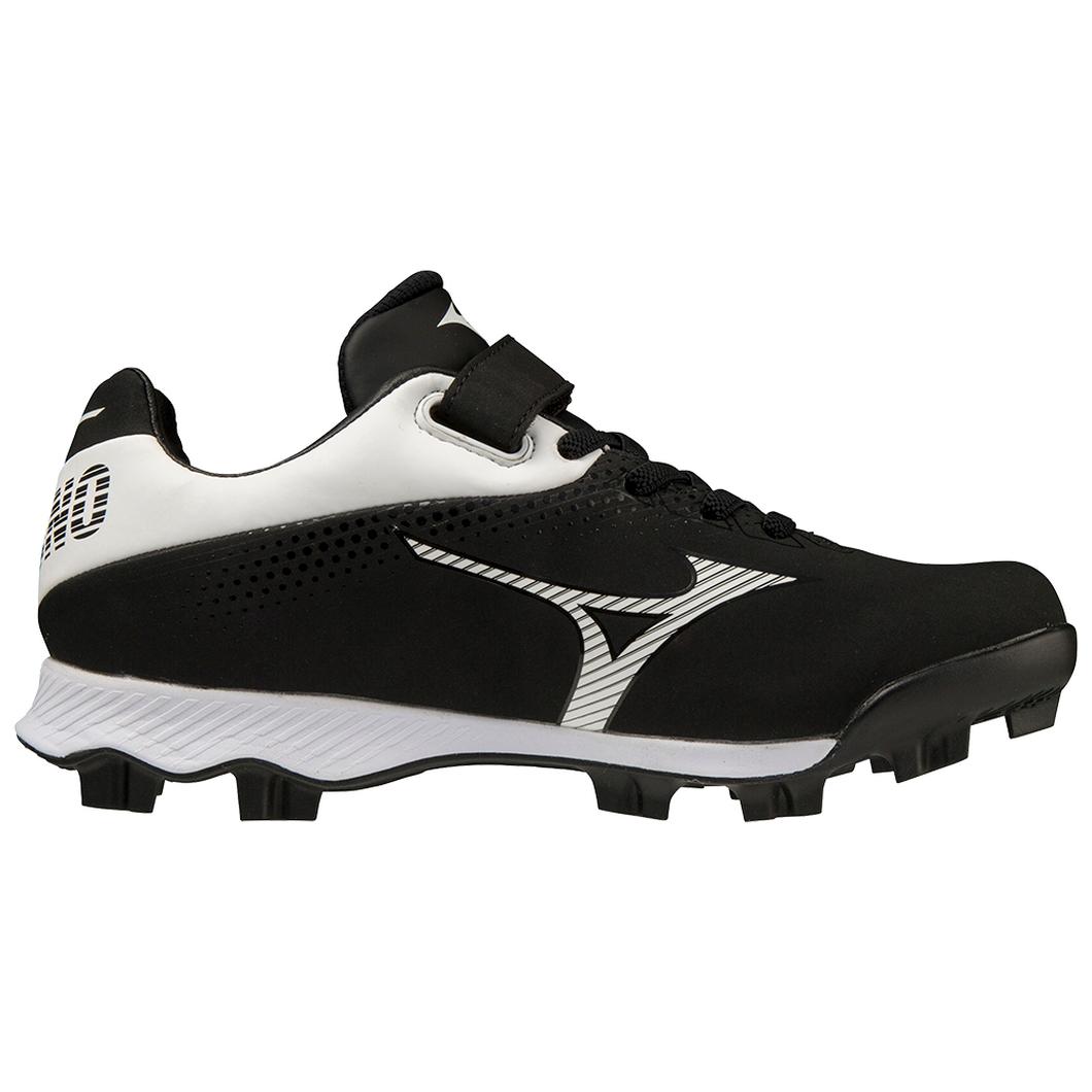 Giày Mizuno Wave Lightrevo TPU Youth Molded Low Baseball Cleat Nam Đen Trắng