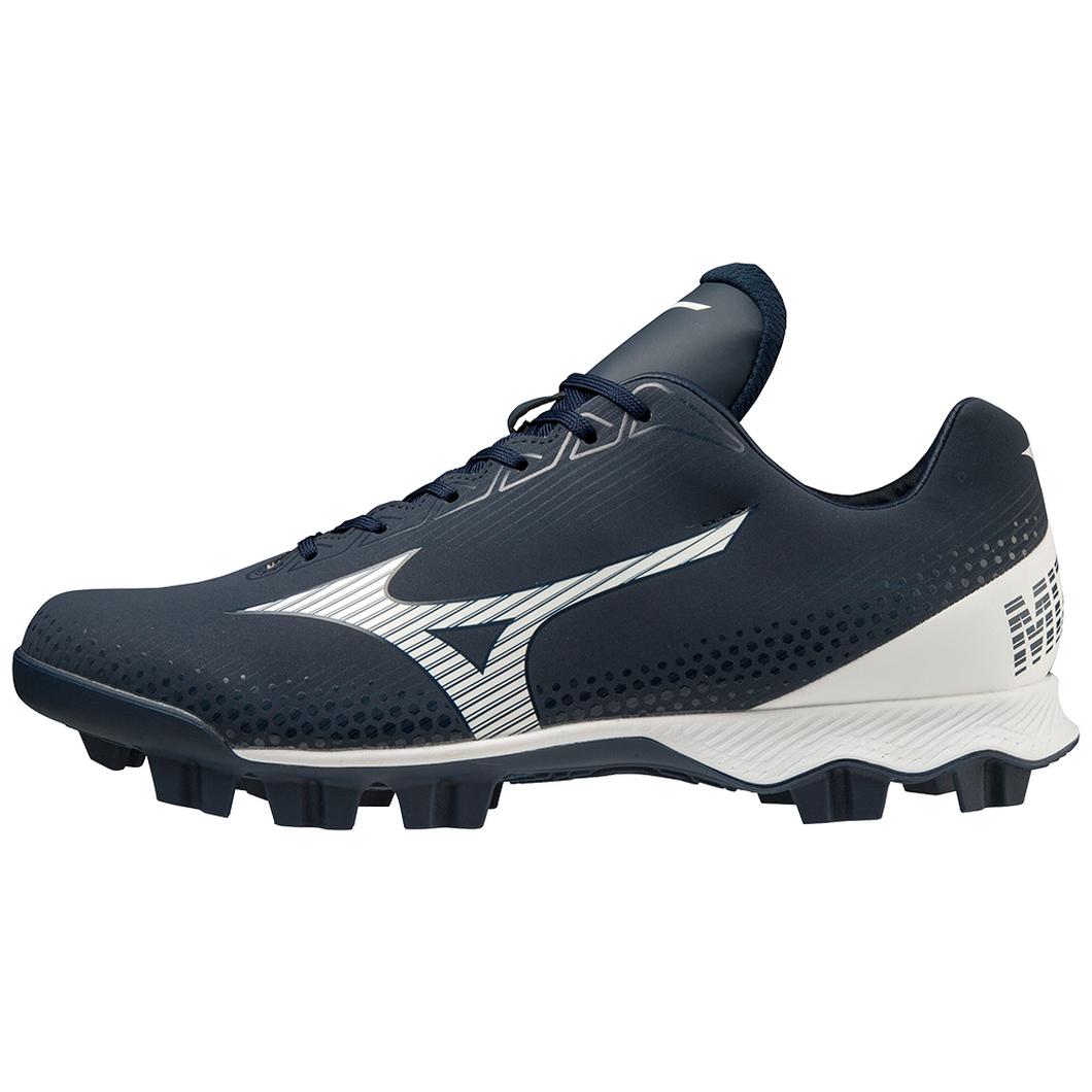 Giày Mizuno Wave Lightrevo TPU Molded Low Baseball Cleat Nam Xanh Navy Trắng