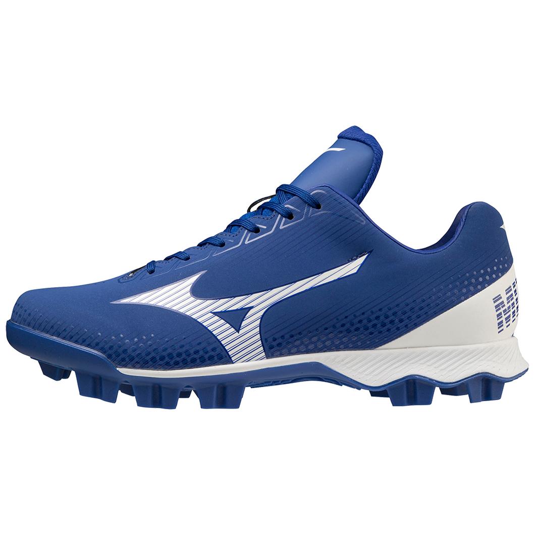 Giày Mizuno Wave Lightrevo TPU Molded Low Baseball Cleat Nam Xanh Trắng