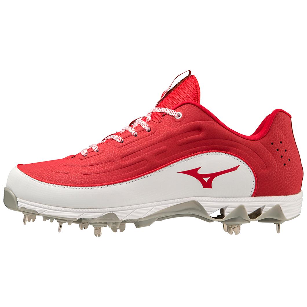 Giày Mizuno 9-Spike® Ambition 3 Low Metal Baseball Cleat Nam Đỏ Trắng