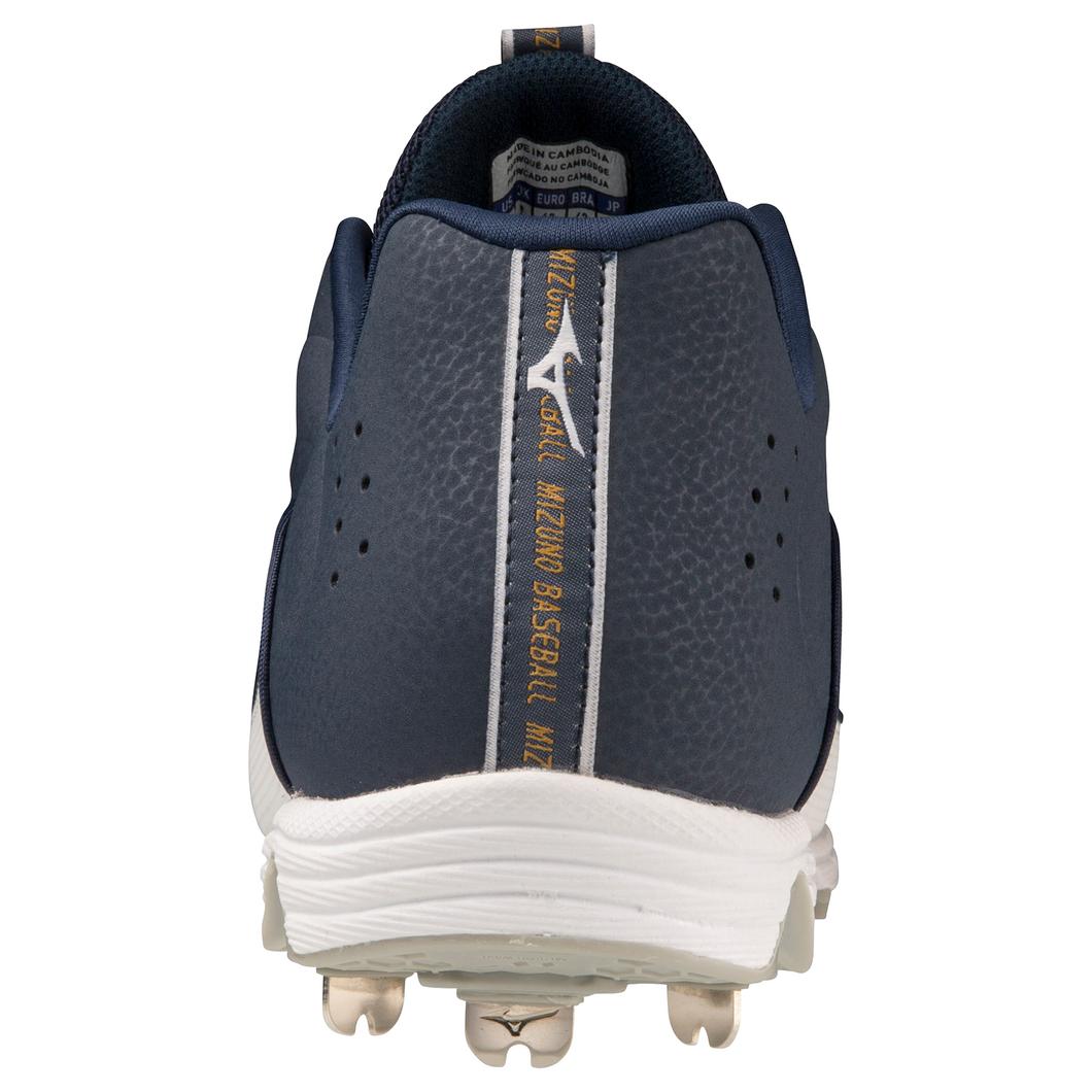 Giày Mizuno 9-Spike® Ambition 3 Low Metal Baseball Cleat Nam Xanh Navy Trắng