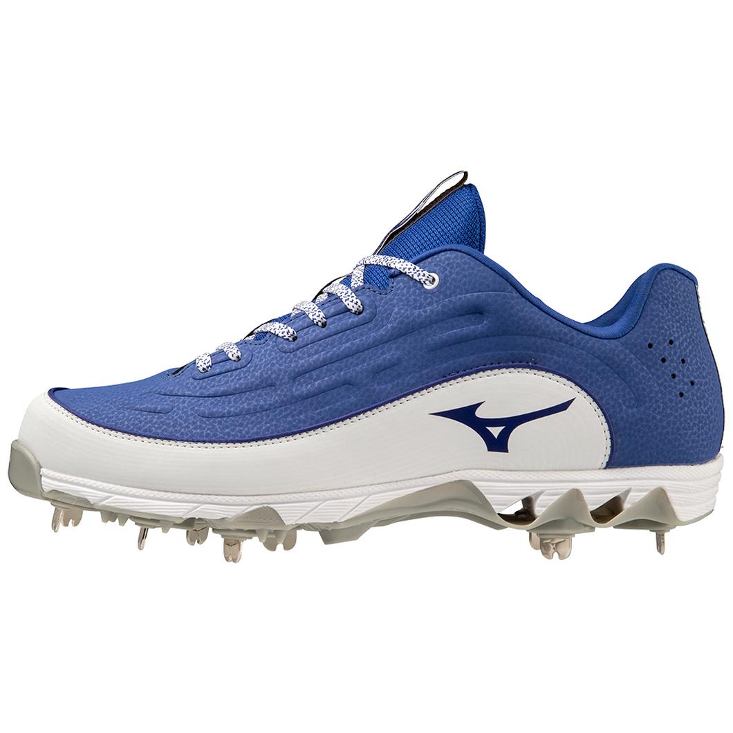 Giày Mizuno 9-Spike® Ambition 3 Low Metal Baseball Cleat Nam Xanh Trắng