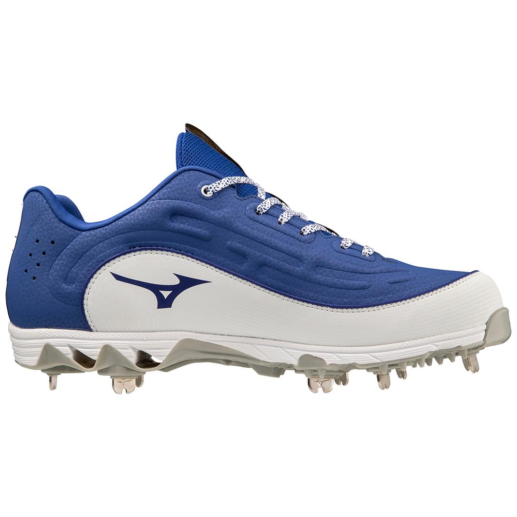 Giày Mizuno 9-Spike® Ambition 3 Low Metal Baseball Cleat Nam Xanh Trắng