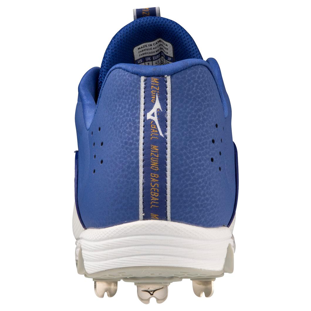 Giày Mizuno 9-Spike® Ambition 3 Low Metal Baseball Cleat Nam Xanh Trắng