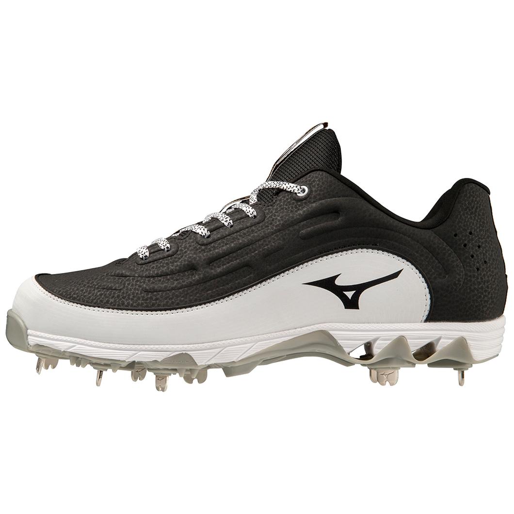 Giày Mizuno 9-Spike® Ambition 3 Low Metal Baseball Cleat Nam Đen Trắng