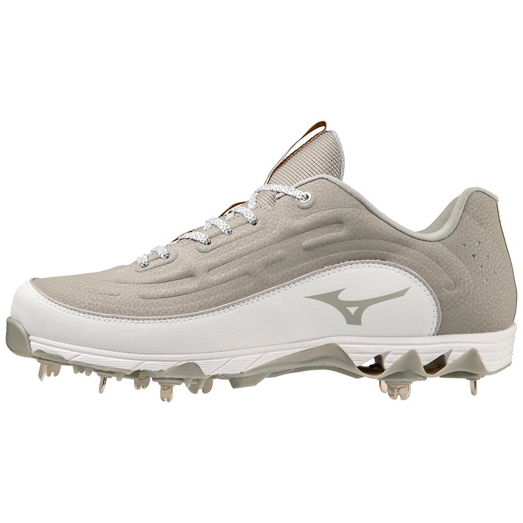 Giày Mizuno 9-Spike® Ambition 3 Low Metal Baseball Cleat Nam Xám Trắng