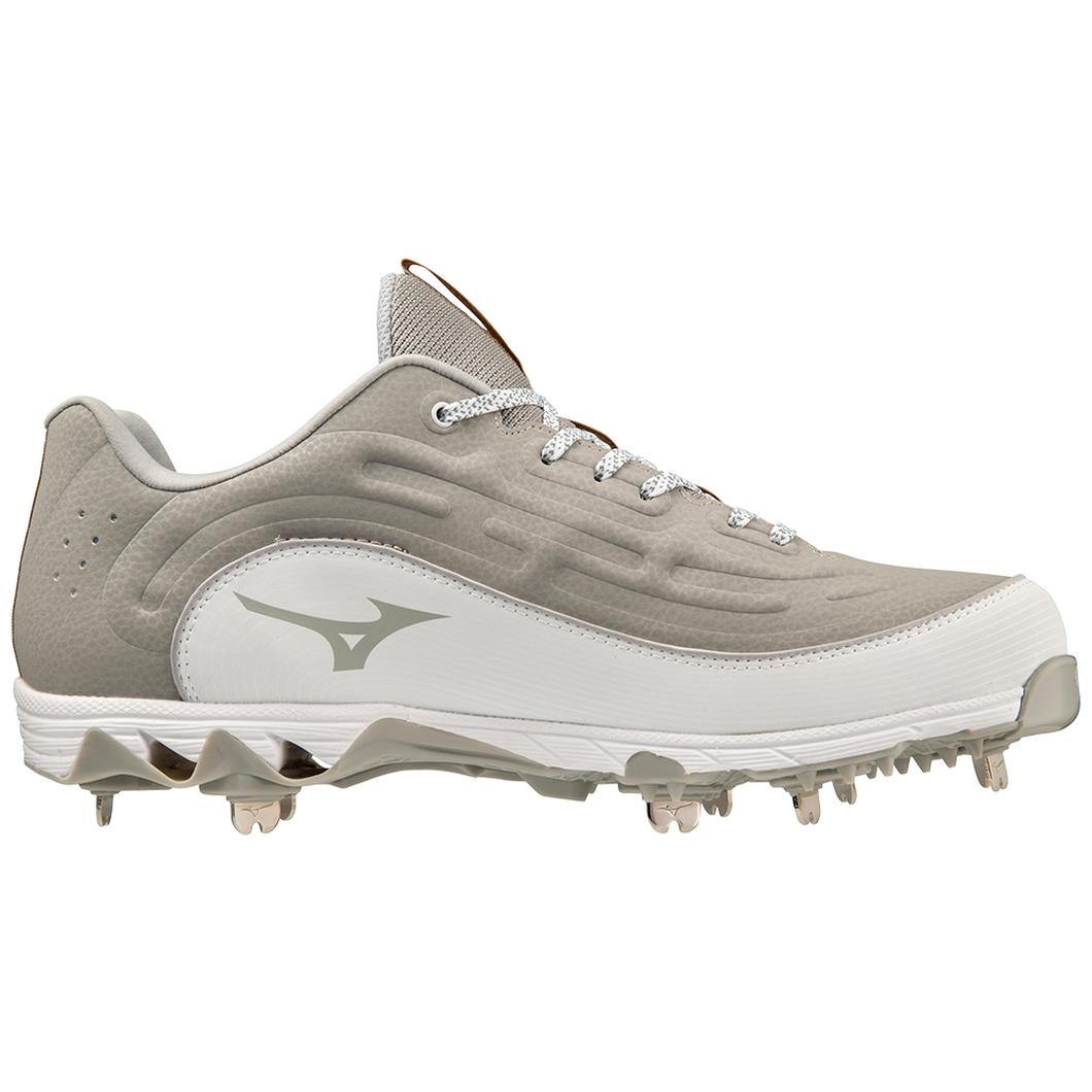 Giày Mizuno 9-Spike® Ambition 3 Low Metal Baseball Cleat Nam Xám Trắng