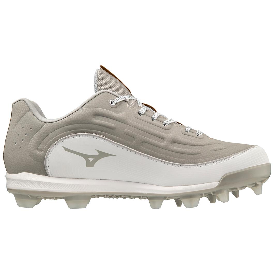 Giày Mizuno Ambition 3 Low TPU Molded Baseball Cleat Nam Xám Trắng