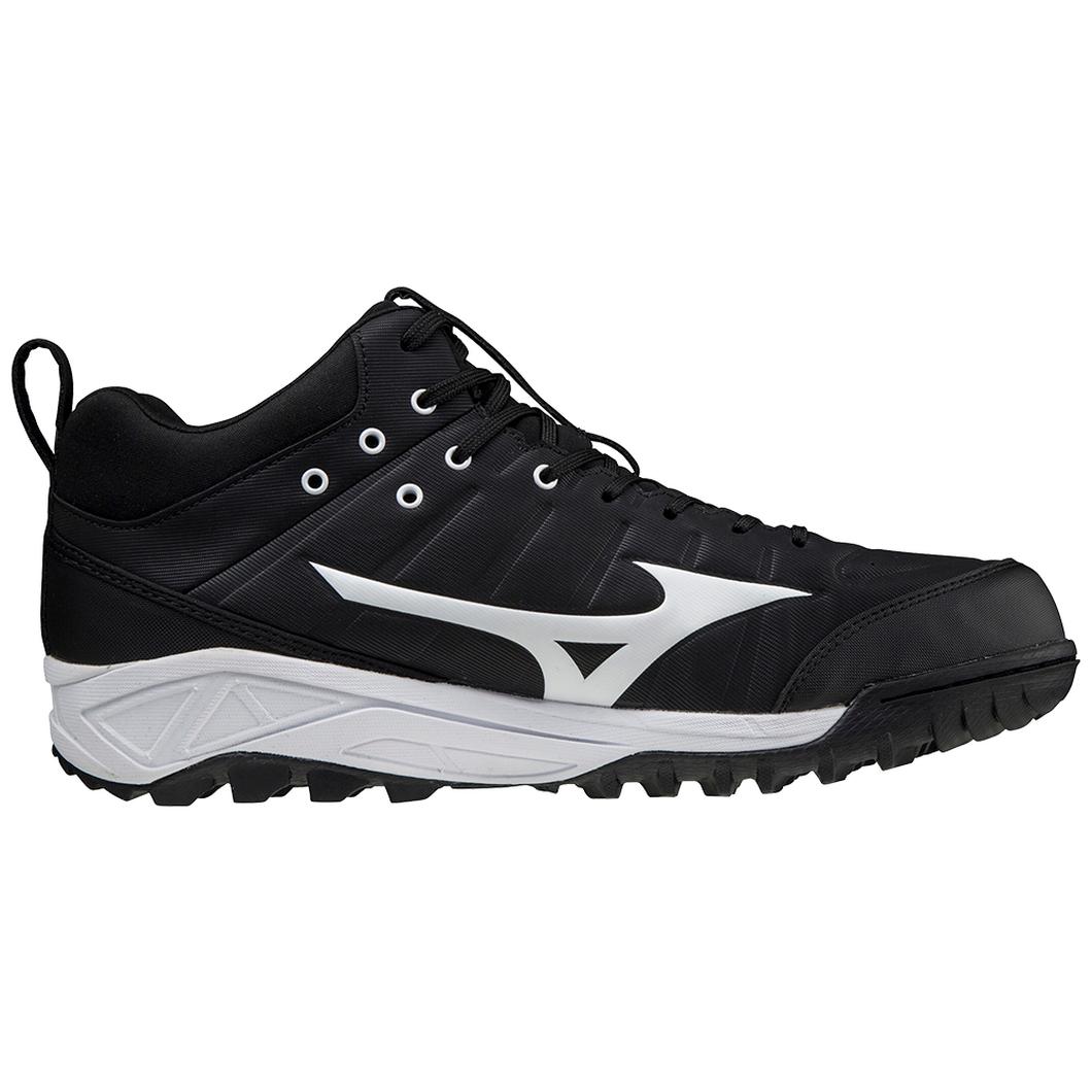 Giày Mizuno Ambition 2 All Surface Mid Turf Shoe Nam Đen Trắng