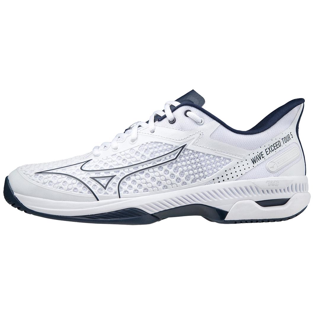 Giày Mizuno Wave Exceed Tour 5 AC Tennis Trắng Đen