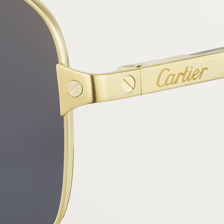 Kính Cartier Santos de Cartier Nam Nữ Xám Bạc