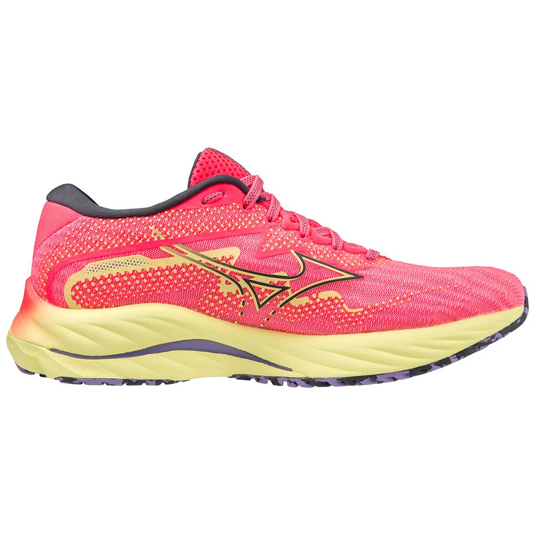 Giày Mizuno Wave Rider 27 Running Nữ Hồng Vàng