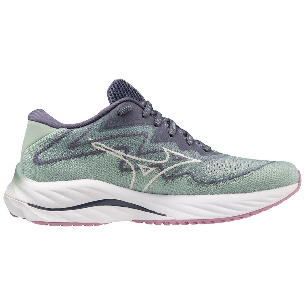 Giày Mizuno Wave Rider 27 SSW Running Nữ Xanh Xám