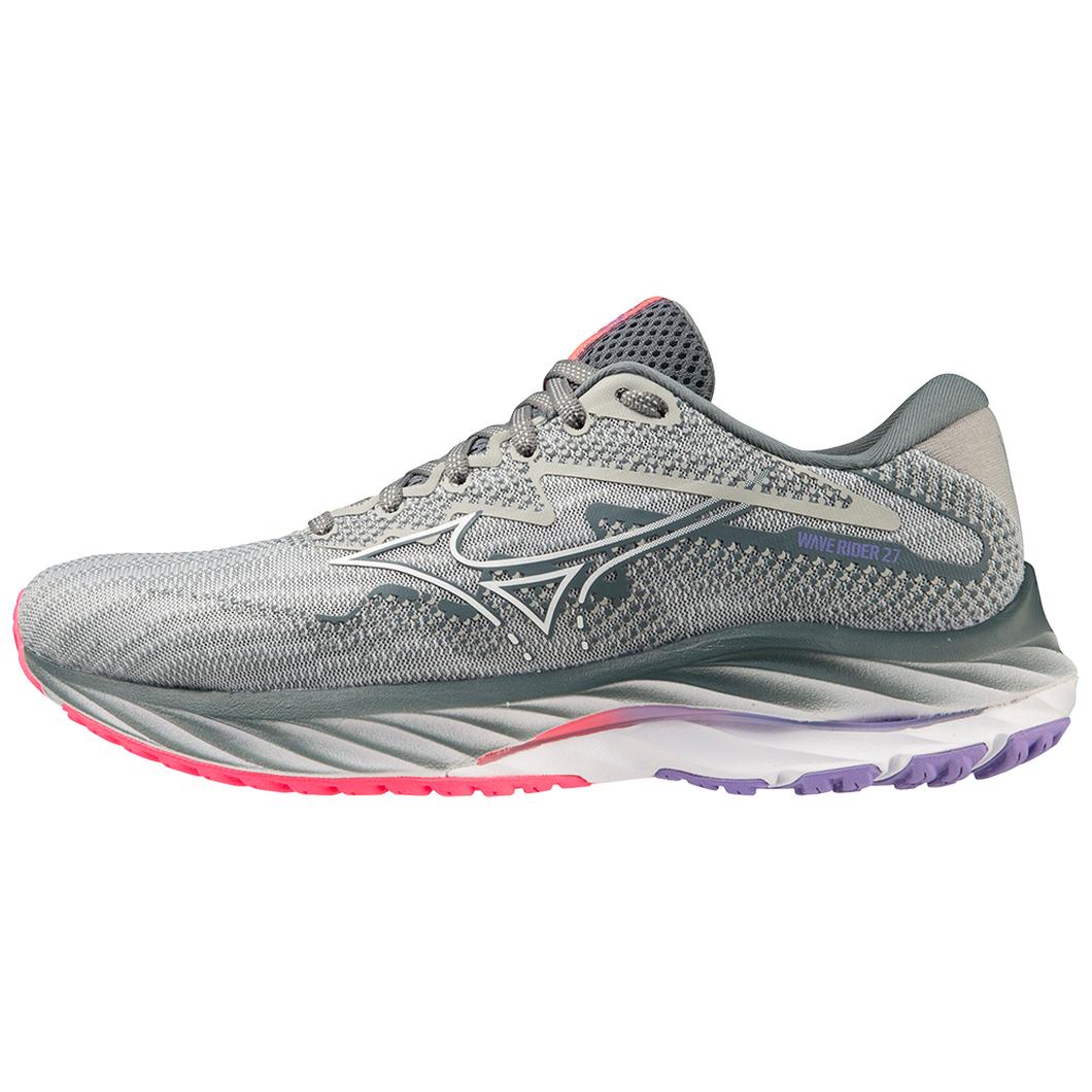 Giày Mizuno Wave Rider 27 D Running Nữ Xám