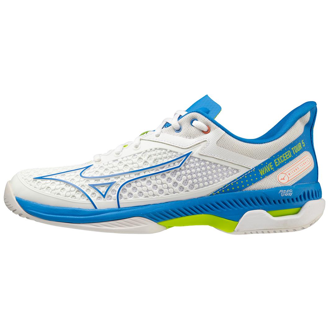 Giày Mizuno Wave Exceed Tour 5 AC Tennis Nam Trắng Xanh