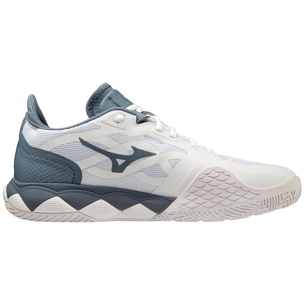 Giày Mizuno Wave Enforce Tour AC Tennis Nam Trắng Xanh