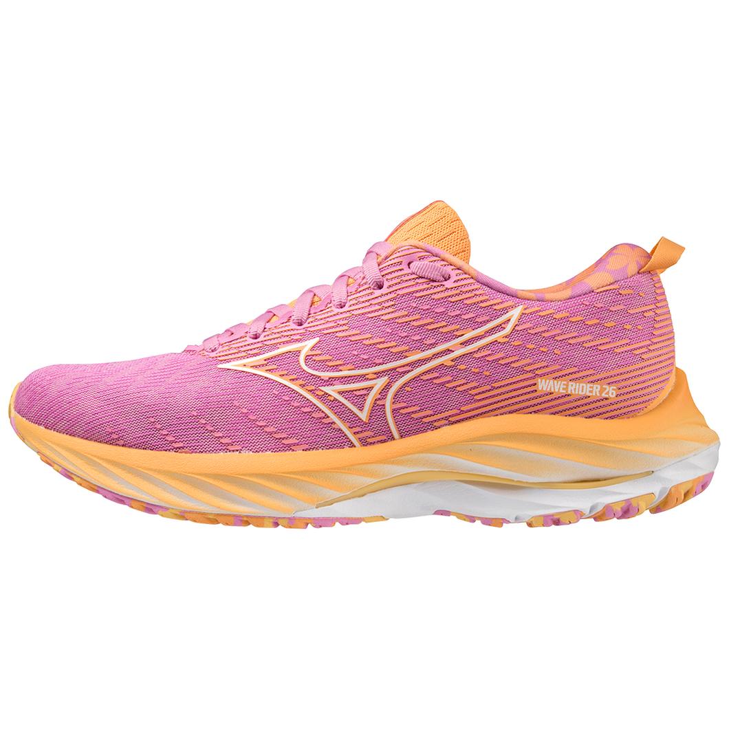 Giày Mizuno Wave Rider 26 Roxy Running Nữ Hồng Cam