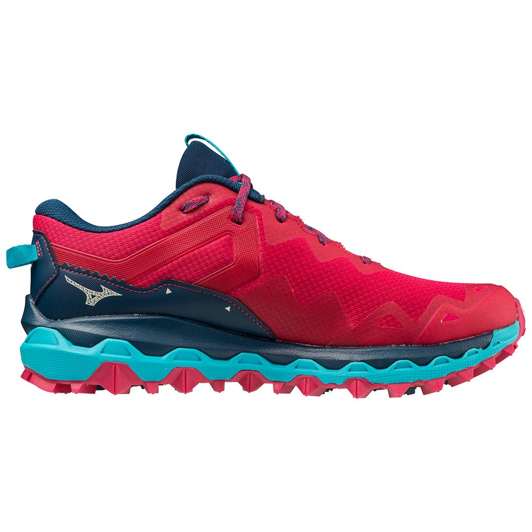 Giày Mizuno Wave Mujin 9 Trail Running Nữ Đỏ Xanh