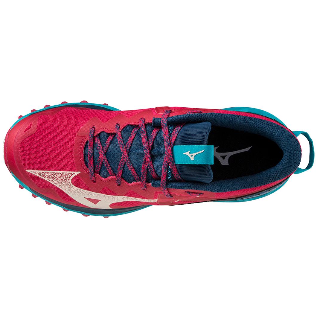 Giày Mizuno Wave Mujin 9 Trail Running Nữ Đỏ Xanh