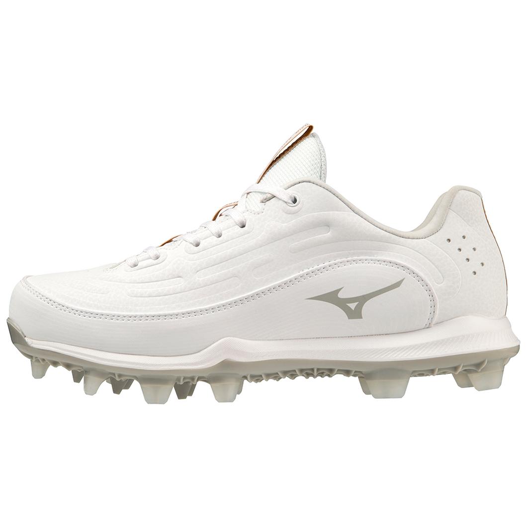 Giày Mizuno 9-Spike Advanced Finch Elite 6 Low TPU Molded Softball Cleat Nữ Trắng 