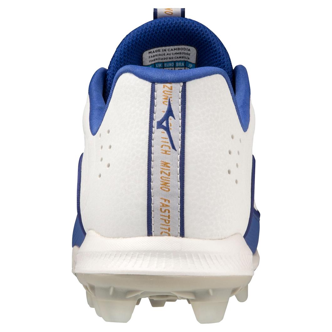 Giày Mizuno 9-Spike Advanced Finch Elite 6 Low TPU Molded Softball Cleat Nữ Trắng Xanh